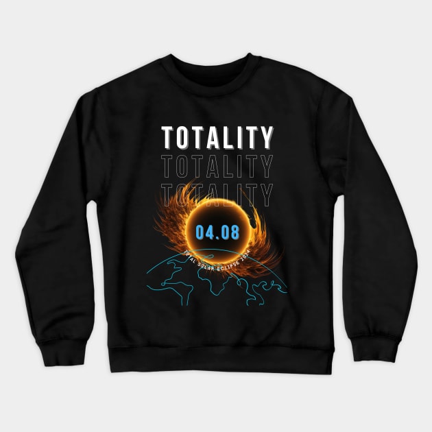 Totality solar eclipse 2024 Crewneck Sweatshirt by merchbykaez